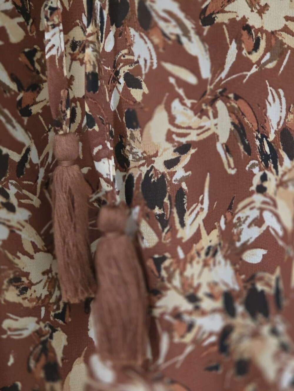 Miss Me Paisley Bohi Rust Color Mix Printed Woven Top - Picture 9 of 11